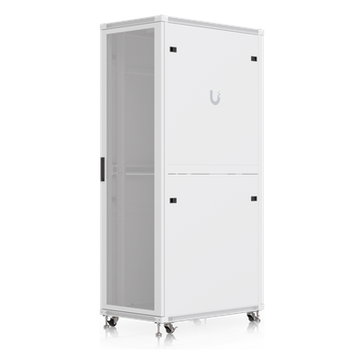 UBIQUITI - Gabinete de Rack 42U / 600 x 1000 mm / Carga 800 kg (1763.7 lb) Estática / Ventilación Integrada / Puertas Perforadas / Totalmente Ensamblado