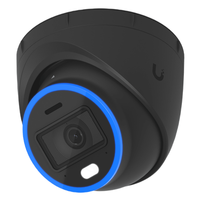 UBIQUITI - Cámara IP Turret / 4K 8 Megapixel / Ángulo Ultra-Ancho 109.9° / IR 40 m (131.2 ft) / AI Reconocimiento Facial y de Matrículas / LED Color Nocturno / Audio Bidireccional / PoE+ / IP66 IK08