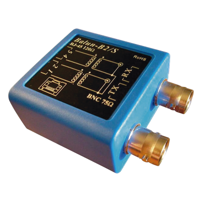 EPCOM - Balun E1 / Adaptador BNC 75Ω a RJ45 120Ω / 2048 kbps / ITU G.703 / Sin alimentación