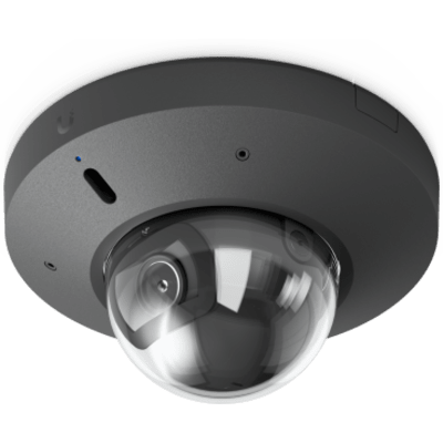 UBIQUITI - Mini Domo G6 Dome 4K de UniFi Anti vandalismo para Exterior con AI Multi-TOPS / Visión Nocturna IR / Poe+ Audio Bidireccional (Color Negro)