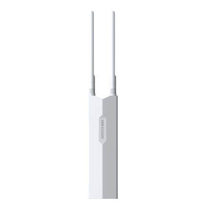 HIKVISION - Access Point Exterior Wi-Fi 5 / 1200 Mbps / Doble Banda / IP65 / PoE / Montaje Pared-Poste / Hasta 128 Clientes