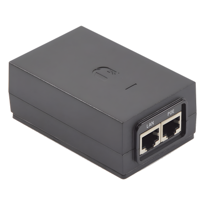 UBIQUITI - Adaptador PoE / 24 VDC / 1.0 A / Fast Ethernet 10/100 Mbps / 0 a 40 °C / 88x57x33 mm