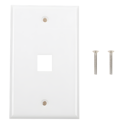 LINKEDPRO BY EPCOM - Placa de Pared / 1 Puerto Keystone / 70x115mm / 2.75x4.52in / Montaje Vertical / UL CE ETL