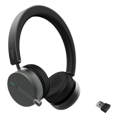 FANVIL - Auricular Inalámbrico LINKVIL DH50-B con Bluetooth 5.4 y Micrófono Retráctil con Cancelación de Ruido