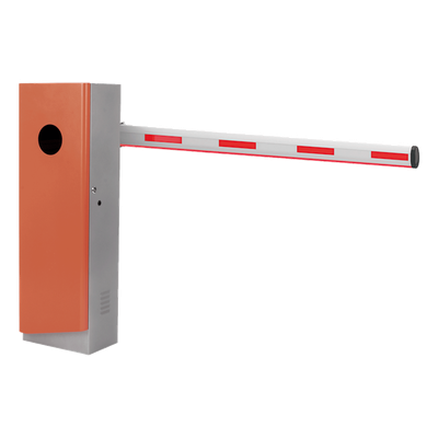 ACCESSPRO - Kit de Barrera Vehicular Brushless / Brazo Iluminado 5 m (16.4 ft) / Gabinete Semaforizado / Apertura 3-6 s / Sentido Ajustable