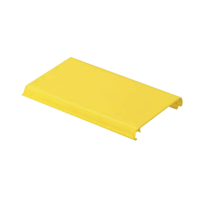 PANDUIT - Tapa Con Bisagra a Presión Para Canaleta FiberRunner™ FR4X4YL10, de PVC Rígido, Color Amarillo, 3 m de Largo