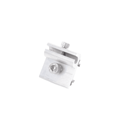 EPCOM POWERLINE - Conector para Conexión a Tierra Física de Montajes de Paneles Solares con Riel 5 y 8