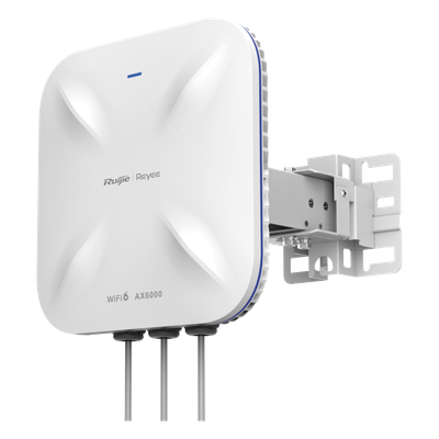RUIJIE - Punto de Acceso Mesh Wi-Fi 6 / Dual Banda 2.4/5 GHz / 5.95 Gbps / MU-MIMO 4x4 / Puerto 2.5G y SFP / IP68 / -40°C a 65°C