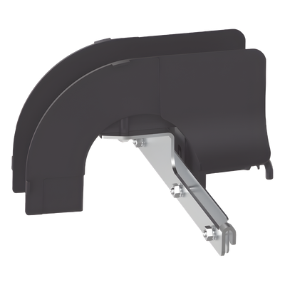 PANDUIT - Bajada de Cable / 2 in / Control de Radio de Curvatura / Acero con Recubrimiento en Polvo / Negro