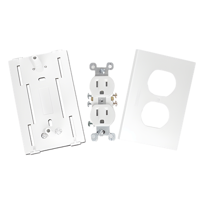THORSMAN - Contacto Eléctrico Doble / Soporte ABS de Alto Impacto / Tapa PVC Autoextinguible / Rango -40°C a +85°C / NOM-001-SEDE-2005
