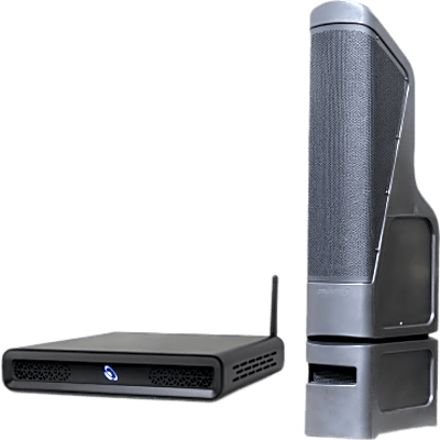 TRUAUDIO - Sistema Audio Exterior / Amplificador 2 Canales 100W / Torre Line Array 200W / HDMI eARC / Bluetooth 5.3 / IP56 / 9.1 m (30 ft)