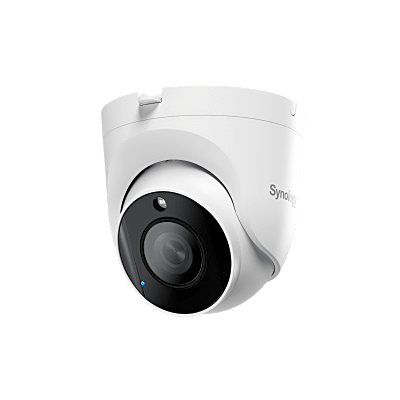 SYNOLOGY - Cámara Turret IP / 5 Megapixel / Gran Angular 110° / IR 30 m (98.4 ft) / Edge AI / IP66 IP67 IK10 / PoE