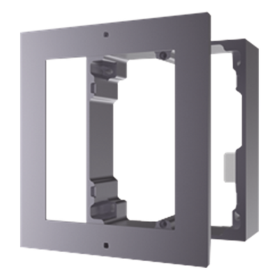 HIKVISION - Base de Montaje para Videoportero IP / 1 Espacio / Superficie / Aluminio / -40°C a +60°C (-40°F a 140°F) / 117 x 107 x 32.7 mm (4.61 x 4.21 x 1.29 in)