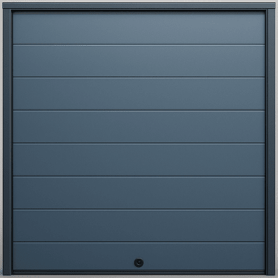 ACCESSPRO - Puerta D / Garage D / Alta Calidad / Linea Central / Color GRIS /  acabdo DELUXE / 16X7 pies / AISLADA / Estilo Americana.