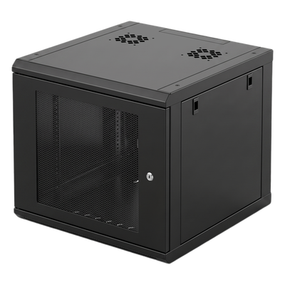 LINKEDPRO - Gabinete Rack 19" / 6U / Montaje Pared / Carga 100 kg / Puerta Perforada Cierre / Acero Calibre 20