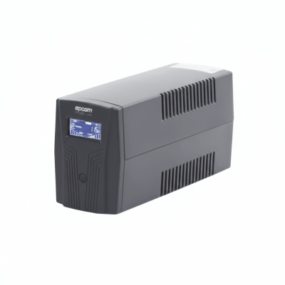 EPCOM POWERLINE - UPS de 850VA/510W / Topología Línea Interactiva / Entrada y Salida 120 Vca / Clavija NEMA 5-15P / 6 Tomas NEMA 5-15R / Sin RJ11 ni RJ45