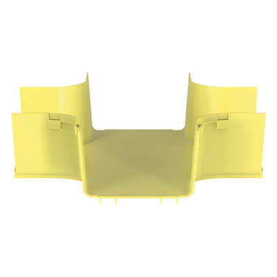 PANDUIT - Accesorio de Canalización / 4 Vías Horizontal / Curvatura 90° / Radio 50.8 mm (2 in) / ABS / 368.3 mm (14.4 in) / Amarillo
