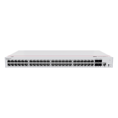 HUAWEI - Switch PoE Administrable Capa 2 / 48 Puertos Gigabit PoE / 4 Puertos SFP Uplink 1GE / 104 Gbps / PoE Perpetuo 380W / Gestión Nube Gratis
