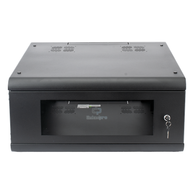 LINKEDPRO - Gabinete de Pared / 4U / 635mm (2.08 ft) Profundidad / Cristal Templado / Acero Reforzado