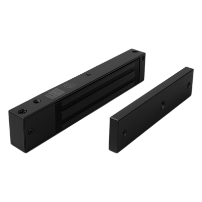 ACCESSPRO - Chapa Magnética Electromagnética / 280 kg (600 lbs) / LED Ultra-Brillante / Voltaje Dual 12/24 VCC / Sensor de Estado / Libre de Magnetismo Residual