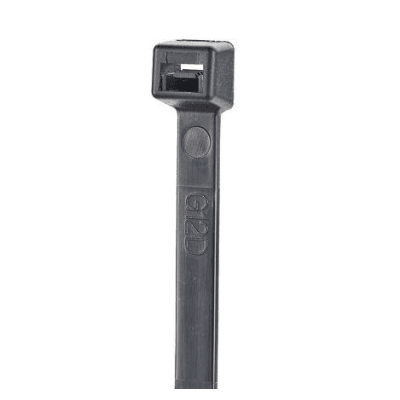 PANDUIT - Cincho de Nylon 6.6 StrongHold™, 1220mm largo x 9mm ancho, Color Negro, Cámara impelente, Paquete de 50pz