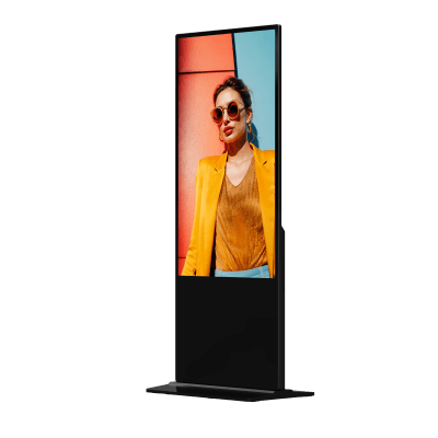 HIKVISION - Pantalla Táctil de 55" 4K para Publicidad Digital / Base para Piso (Tótem) / Gestión de Contenido y Control Centralizado