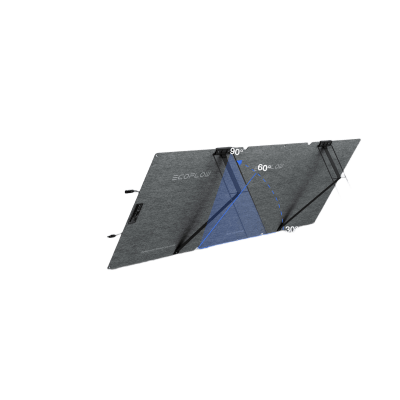 ECOFLOW - Módulo Solar Bifacial, Portátil y Flexible de 160W Recomendado para Estaciones Portátiles EcoFlow / Ajuste de Ángulo / Carga Eficiente / Incluye Cable XT60 a MC4