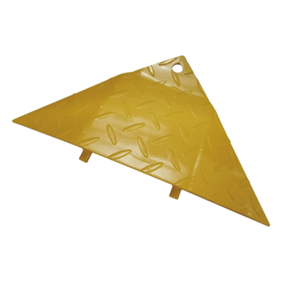 ACCESSPRO - Bisel Final para Picos Ponchallantas / Acero Amarillo / 225 x 480 x 45 mm / 0.74 x 1.57 x 0.15 ft
