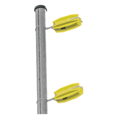 SFIRE - Aislador de Esquina para Cerco Eléctrico / 18 kV / Resistencia 7.5-10.2 kg / Anti UV / 66 mm x 31.6 mm
