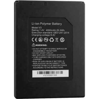 EPCOM - Batería Li-Ion / 7.4 VCC / 4000 mAh / 29.6 Wh / Carga 8.4 VCC / 320 g / Para Testers CCTV