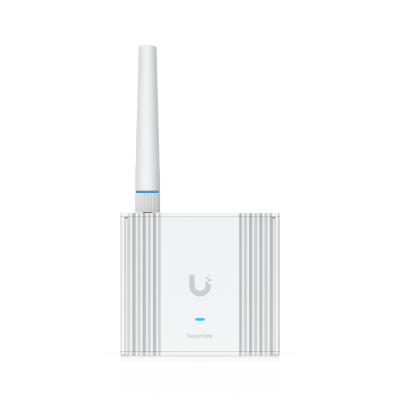 UBIQUITI - Gateway SuperLink Inalámbrico de Largo Alcance y Baja Latencia para Sensores UniFi Protect con Alcance de hasta 2 km, Alimentación PoE/USB-C y Montaje en Pared o Riel DIN