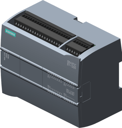 SIEMENS - Controlador PLC Compacto / CPU 1215C DC/DC/Relé / 14 DI 24V DC / 10 DO Relay 2A / 2 AI 0-10V / 2 AO 0-20mA / 2 Puertos PROFINET / Memoria 200 KB / Certificaciones Internacionales