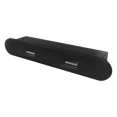 THORSMAN - Cargador USB Empotrable / 2 Puertos 5V 2A / Cable 1.5 m / 100-240V / 60°C / Negro