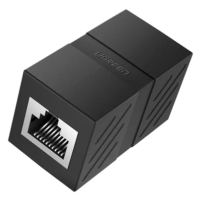 UGREEN - Acoplador RJ45 a RJ45 / 10 Gbps / 600 MHz / Cat7-Cat5e / Blindaje Metálico / 100 m (328 ft)