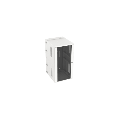 PANDUIT - Gabinete PanZone de Montaje en Pared, de 19in, Puerta con Ventana de Seguridad, 26 UR, 762mm de Profundidad, Color Blanco