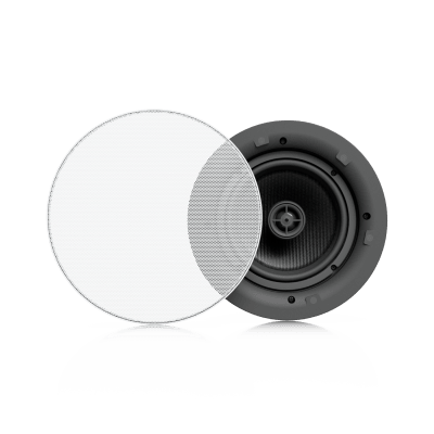 UBIQUITI - UniFi In-Ceiling Speaker Altavoz Empotrable de Techo / Woofer 6.5" 130W / Tweeter 1" Pivote ±15° / 8 Ohms / Cobertura Simétrica Axial de 90° / NDAA Compliant