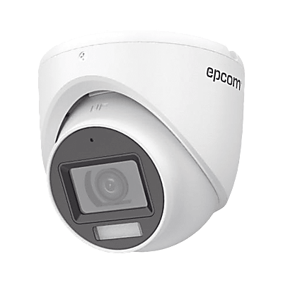 EPCOM PROFESSIONAL - [Dual Light + ColorVu] Turret TURBOHD 3K (5 Megapixel) / Lente 2.8 mm / 30 mts IR + 20 mts Luz Blanca / Gran Angular 104.9° / uso en interior / dWDR / 4 Tecnologías / Policarbonato