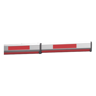 HIKVISION - Brazo Telescópico Octogonal / 6 m (19.7 ft) / Para Barrera Vehicular / Resortes Rojo y Blanco / Enganche Requerido