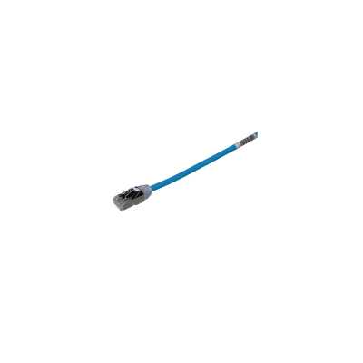 PANDUIT - Patch Cord Cat6A, Diametro Reducido 28 AWG, Blindado S/FTP, CM/LS0H, 0.5 Metros (1.64 Pies), Color Azul