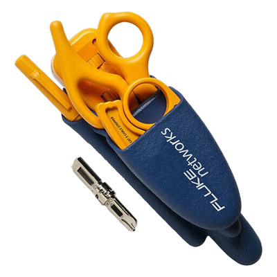 FLUKE NETWORKS - Kit de Herramientas de Red / Impacto D814 / Tijeras D-Snips / Pelador Eversharp 66/110 / Bolsa Dur-A-Grip
