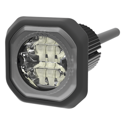 ECCO - Lámpara oculta LED / Bajo perfil / Ámbar claro / 12-24 VDC / SAE Clase I / 98 patrones / Montaje empotrado