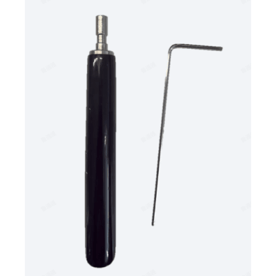 HIKVISION - Juego de Llaves Allen de Mantenimiento para Gabinetes de Perfil de Aluminio Exterior / 10 Piezas / Llave Allen en Forma de L H2 / Manija Movible Recubierta de Goma / Acero Inoxidable 304