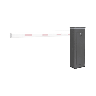 ACCESSPRO - Barrera Vehicular Izquierda / Soporta Brazo de Hasta 3 m / Apertura en 1.5 s / Final de Carrera Ajustable por Programación / Movimiento Fluido / Diseño Elegante Color Gris / Con Corona Semaforizada