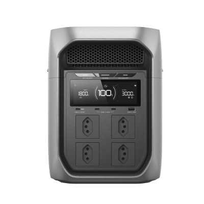 ECOFLOW - Estación de Energía Portátil EcoFlow DELTA 3 MAX PLUS, 2048Wh, Batería LiFePO4, Salida 3000W (Surge 3800W)
