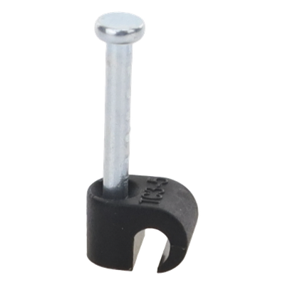 THORSMAN - Grapa para Fibra Óptica / Clavo Integrado 19.1 mm / Polipropileno UV / Rango Térmico -10°C a +120°C / 100 Piezas