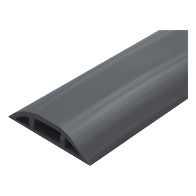 THORSMAN - Canaleta Flexible para Piso / Media Caña / Área 305 mm² / Carga 100 kg / Rollo 25 m / PVC Autoextinguible UV