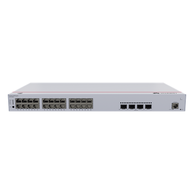 HUAWEI - Switch Administrable PoE Capa 3 / 24 Puertos Gigabit PoE / 4 Puertos 10GE SFP+ / 128 Gbps / PoE 400W / iStack / ERPS