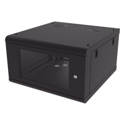 LINKEDPRO - Gabinete de Pared / 6U / 19 in / 635 mm (2.08 ft) Profundidad / Cristal Templado / Acero Calibre 18 / 100 kg Carga