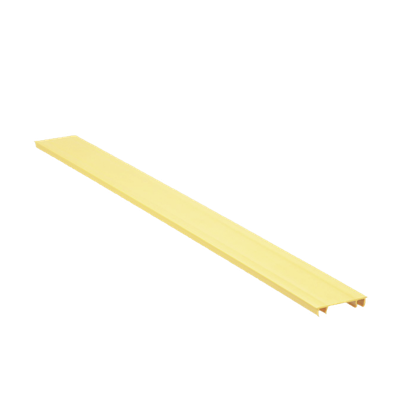 PANDUIT - Tapa para Canaleta Ranurada / 2 in Ancho / 6 ft Largo / UL94 V-0 / PVC Sin Plomo / Amarillo