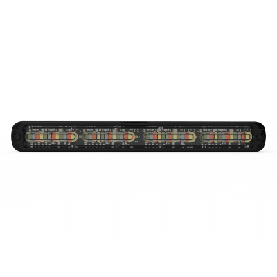 ECCO - Luz auxiliar Giga Thin 11¨ Quadcolor Rojo/Azul/Ambar/Blanco 48 LED Con funcionalidad de director de tráfico